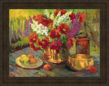 Load image into Gallery viewer, Copper, Brass, and Poppies Large Wall Art
