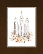 Load image into Gallery viewer, Salt Lake City Temple Floral Textured
