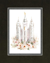 Load image into Gallery viewer, Salt Lake City Temple Floral Textured
