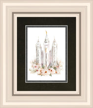 Load image into Gallery viewer, Salt Lake City Temple Floral Textured
