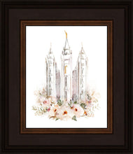 Load image into Gallery viewer, Salt Lake City Temple Floral Textured
