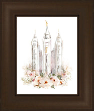 Load image into Gallery viewer, Salt Lake City Temple Floral Textured

