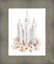 Load image into Gallery viewer, Salt Lake City Temple Floral Textured
