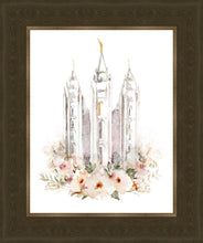 Load image into Gallery viewer, Salt Lake City Temple Floral Textured
