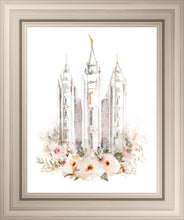 Load image into Gallery viewer, Salt Lake City Temple Floral Textured
