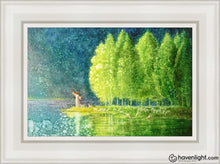Load image into Gallery viewer, Beside Still Waters Open Edition Canvas / 12 X 18 White Frame Art
