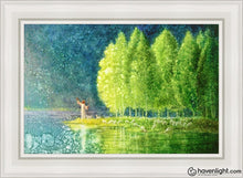 Load image into Gallery viewer, Beside Still Waters Open Edition Canvas / 24 X 36 White Frame Art
