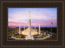Load image into Gallery viewer, Boise Sunrise Aerial Open Edition Canvas / 12 X 18 Brown Frame Art
