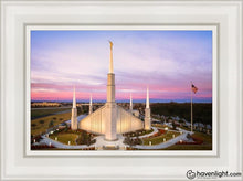 Load image into Gallery viewer, Boise Sunrise Aerial Open Edition Canvas / 12 X 18 White Frame Art
