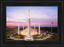 Load image into Gallery viewer, Boise Sunrise Aerial Open Edition Canvas / 24 X 36 Black Frame Art
