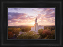 Load image into Gallery viewer, Boston Aerial Evening Open Edition Canvas / 12 X 18 Black Frame Art
