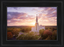 Load image into Gallery viewer, Boston Aerial Evening Open Edition Canvas / 14 X 21 Black Frame Art
