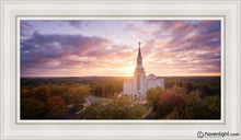 Load image into Gallery viewer, Boston Aerial Evening Open Edition Canvas / 15 X 30 White Frame Art
