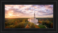 Load image into Gallery viewer, Boston Sunset Aerial Open Edition Canvas / 15 X 30 Black Frame Art
