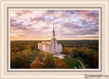 Load image into Gallery viewer, Boston Sunset Aerial Open Edition Canvas / 20 X 30 White Frame Art
