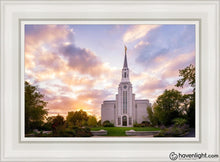 Load image into Gallery viewer, Boston Sunset Open Edition Canvas / 14 X 21 White Frame Art

