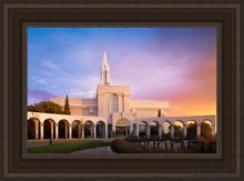 Load image into Gallery viewer, Bountiful Pastel Sunset Open Edition Canvas / 14 X 21 Brown Frame Art
