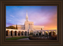 Load image into Gallery viewer, Bountiful Pastel Sunset Open Edition Canvas / 20 X 30 Brown Frame Art
