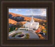 Load image into Gallery viewer, Bountiful - Winter Meets Fall Open Edition Canvas / 8 X 10 Brown Frame Art
