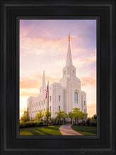 Load image into Gallery viewer, Brigham City Evening Open Edition Canvas / 12 X 18 Black Frame Art
