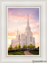 Load image into Gallery viewer, Brigham City Evening Open Edition Canvas / 12 X 18 White Frame Art
