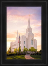 Load image into Gallery viewer, Brigham City Evening Open Edition Canvas / 24 X 36 Black Frame Art
