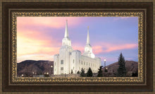 Load image into Gallery viewer, Brigham City Pastel Sunset Open Edition Canvas / 36 X 18 Frame M 27 3/4 45 Art
