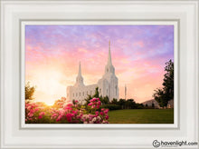 Load image into Gallery viewer, Brigham City Spring Open Edition Canvas / 12 X 18 White Frame Art

