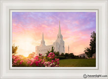 Load image into Gallery viewer, Brigham City Spring Open Edition Canvas / 14 X 21 White Frame Art
