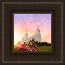 Load image into Gallery viewer, Brigham City Spring Open Edition Canvas / 6 X Brown Frame Art
