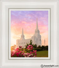 Load image into Gallery viewer, Brigham City Spring Open Edition Canvas / 8 X 10 White Frame Art
