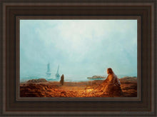 Load image into Gallery viewer, By The Shore Open Edition Canvas / 12 X 18 Brown Frame Art
