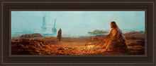 Load image into Gallery viewer, By The Shore Open Edition Canvas / 12 X 36 Brown Frame Art
