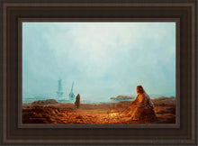 Load image into Gallery viewer, By The Shore Open Edition Canvas / 14 X 21 Brown Frame Art
