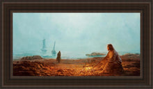 Load image into Gallery viewer, By The Shore Open Edition Canvas / 15 X 30 Brown Frame Art
