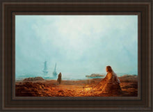 Load image into Gallery viewer, By The Shore Open Edition Canvas / 24 X 36 Brown Frame Art
