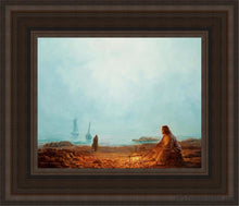 Load image into Gallery viewer, By The Shore Open Edition Canvas / 8 X 10 Brown Frame Art

