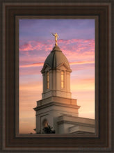 Load image into Gallery viewer, Cedar City Beacon Of Light Open Edition Canvas / 12 X 18 Brown Frame Art
