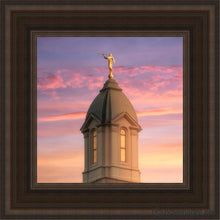 Load image into Gallery viewer, Cedar City Beacon Of Light Open Edition Canvas / 12 X Brown Frame Art
