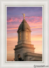 Load image into Gallery viewer, Cedar City Beacon Of Light Open Edition Canvas / 24 X 36 White Frame Art
