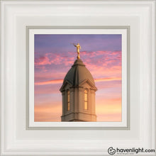 Load image into Gallery viewer, Cedar City Beacon Of Light Open Edition Canvas / 6 X White Frame Art
