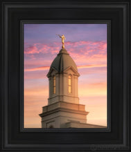 Load image into Gallery viewer, Cedar City Beacon Of Light Open Edition Canvas / 8 X 10 Black Frame Art
