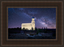 Load image into Gallery viewer, Cedar City Celestial Open Edition Canvas / 12 X 18 Brown Frame Art

