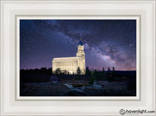 Load image into Gallery viewer, Cedar City Celestial Open Edition Canvas / 12 X 18 White Frame Art

