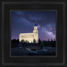Load image into Gallery viewer, Cedar City Celestial Open Edition Canvas / 12 X Black Frame Art
