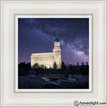 Load image into Gallery viewer, Cedar City Celestial Open Edition Canvas / 12 X White Frame Art
