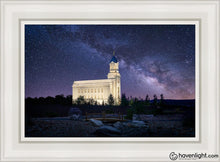 Load image into Gallery viewer, Cedar City Celestial Open Edition Canvas / 14 X 21 White Frame Art
