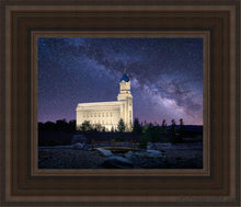 Load image into Gallery viewer, Cedar City Celestial Open Edition Canvas / 8 X 10 Brown Frame Art
