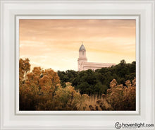 Load image into Gallery viewer, Cedar City Golden Open Edition Canvas / 11 X 14 White Frame Art
