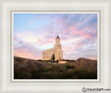 Load image into Gallery viewer, Cedar City Spring Open Edition Canvas / 11 X 14 White Frame Art
